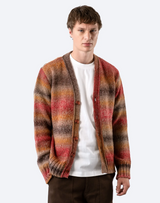 Far Afield "Buckley" Red Melange Cardigan Sweater
