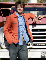 Relwen Navy Quilted Superfleece Jacket