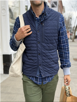 Ghost Grey Windzip Vest by Relwen