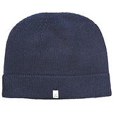 Navy Merino Fisherman's Beanie by 40 Colori Italy