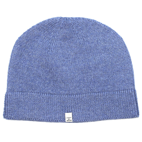 Sky Blue Merino Wool Watchman's Cap by 40 Colori Italy