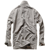 Sand / Grey Seersucker Stripe Tropical Trap Blazer by Relwen