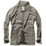 Lt Olive Herringbone Tropical Trap Blazer by Relwen