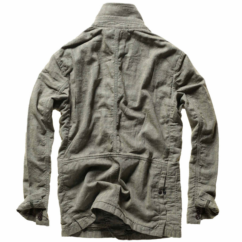 Lt Olive Herringbone Tropical Trap Blazer by Relwen