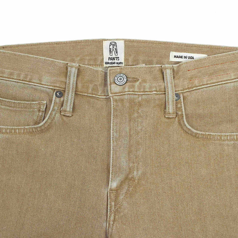 Pen Slim 10oz 4-Way Stretch Rustic Copper Selvedge Denim by Hiroshi Kato