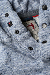 Lt Blue French Twill Hoodie by Relwen