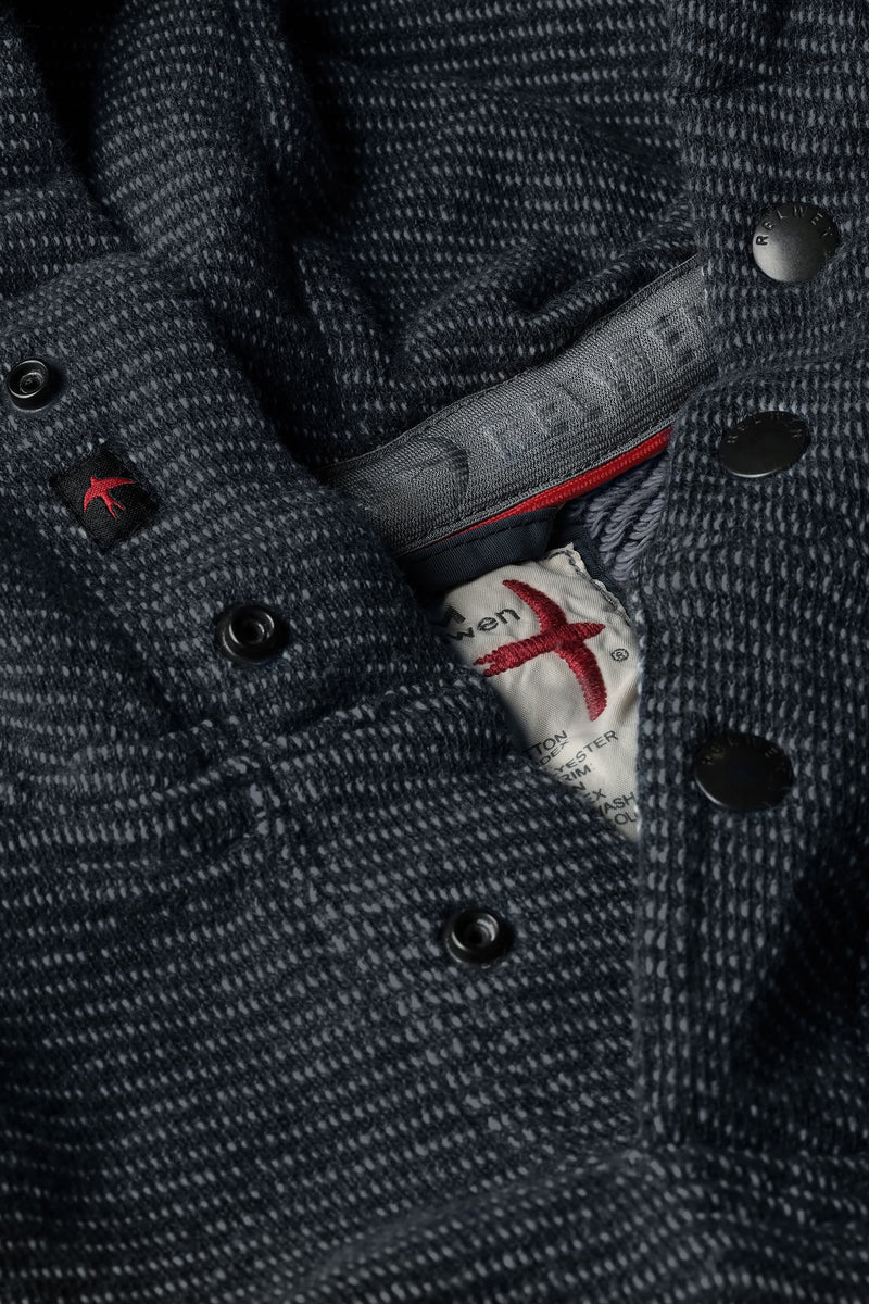 Navy French Twill Hoodie by Relwen