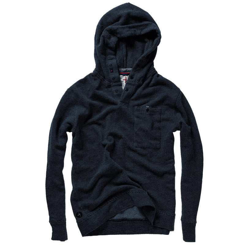 Navy French Twill Hoodie by Relwen
