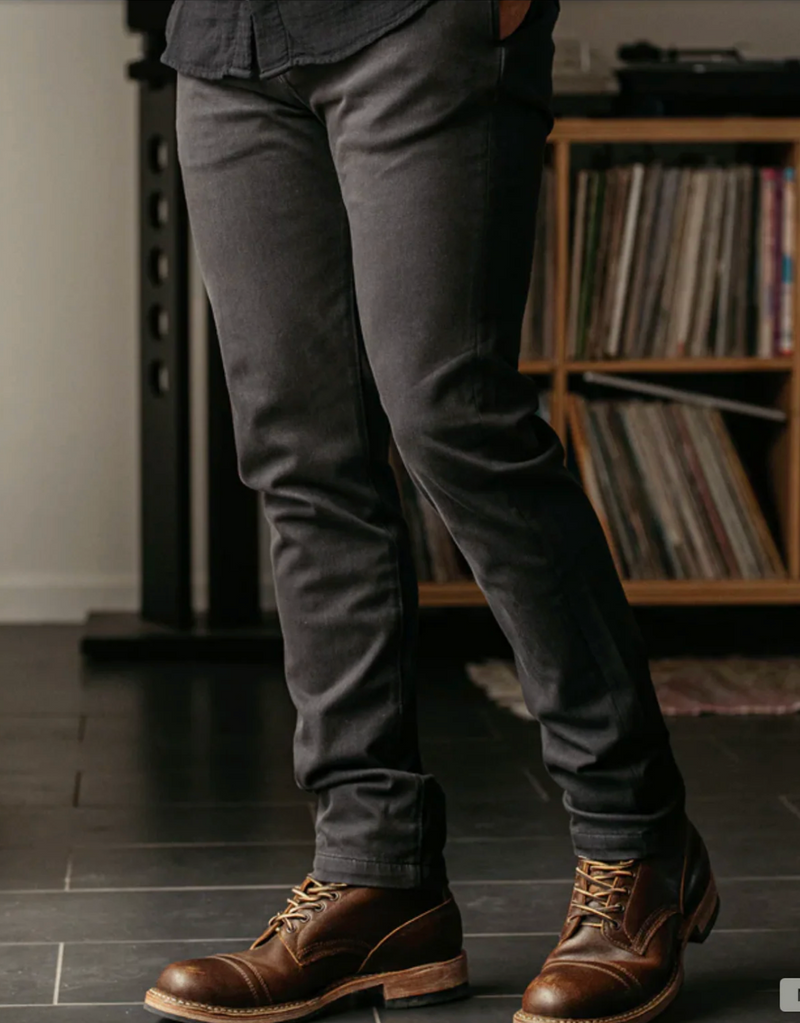 Charcoal Grey "Axe" Denit® Chino by Hiroshi Kato