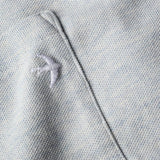 Cloud Blue Heather L/S Pique Pocket Crew by Relwen