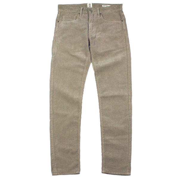 The "Pen" Slim Lt Grey Stretch Pinwale Cord Pant by Hiroshi Kato