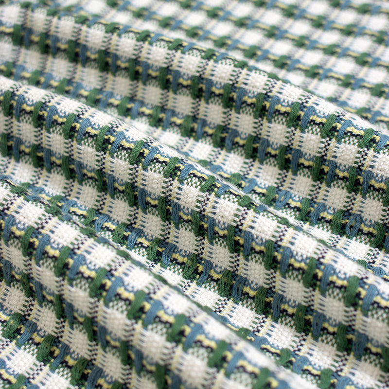 Tropical Green "Busey" Dobby Check Short Sleeve Shirt by Far Afield