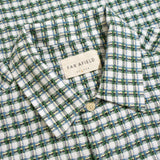Tropical Green "Busey" Dobby Check Short Sleeve Shirt by Far Afield