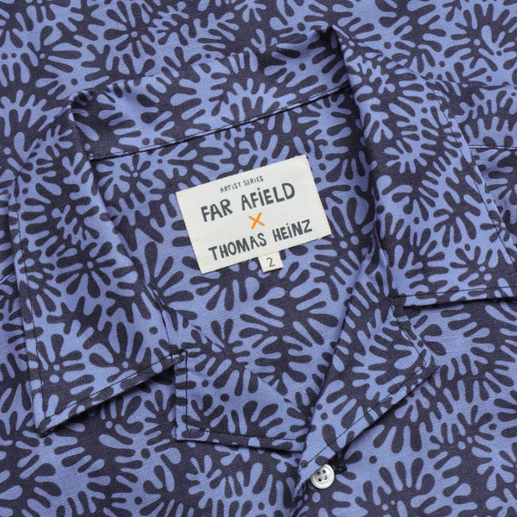 Navy / Blue "Lifeforms" Stachio SS Shirt by Far Afield