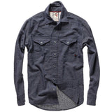 Navy Linen Workshirt by Relwen