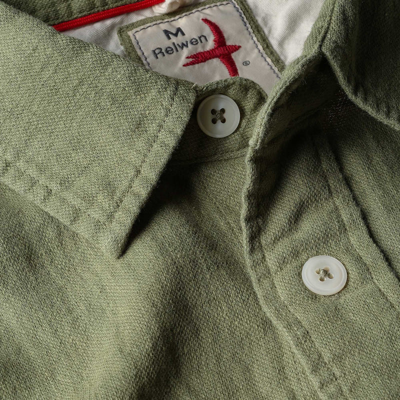 Brt Olive Linen Workshirt by Relwen