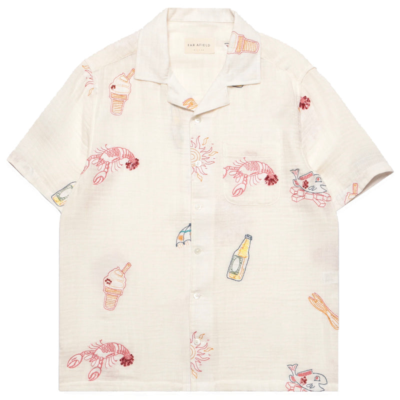 Stachio "Summer Menu" Short Sleeve Shirt by Far Afield