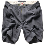 Dark Smoke Cotton / Linen Supply Short by Relwen - 9"