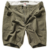Olive Drab Cotton / Linen Supply Short by Relwen - 9"
