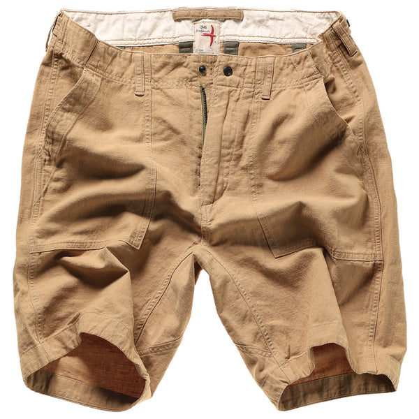 Worker Khaki Cotton / Supply Short by Relwen - 9"