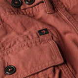 Brick Fade Cotton / Linen Supply Short by Relwen - 9"