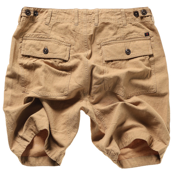 Worker Khaki Cotton / Supply Short by Relwen - 9"