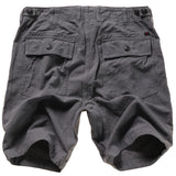 Dark Smoke Cotton / Linen Supply Short by Relwen - 9"