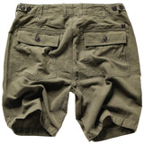 Olive Drab Cotton / Linen Supply Short by Relwen - 9"