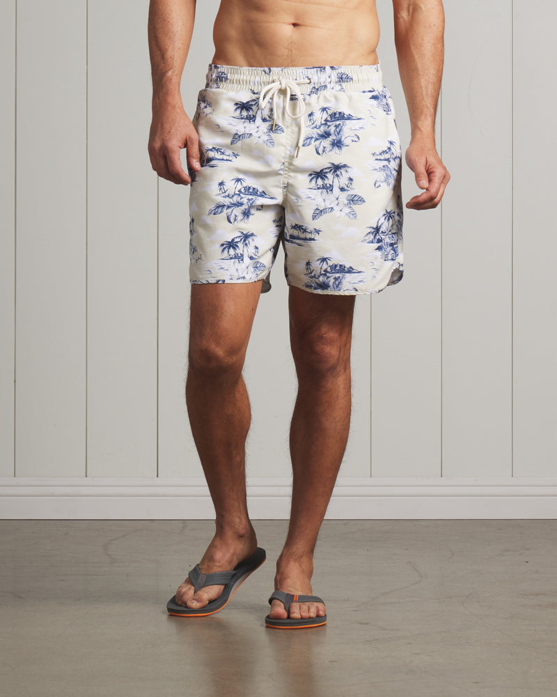 South Pacific Eco - Recycled Poly Swim Trunk 6" by Grayers