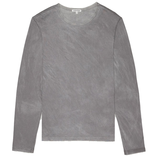 Cotton Citizen Vintage Cement Supima Cotton LS Crewneck Tee