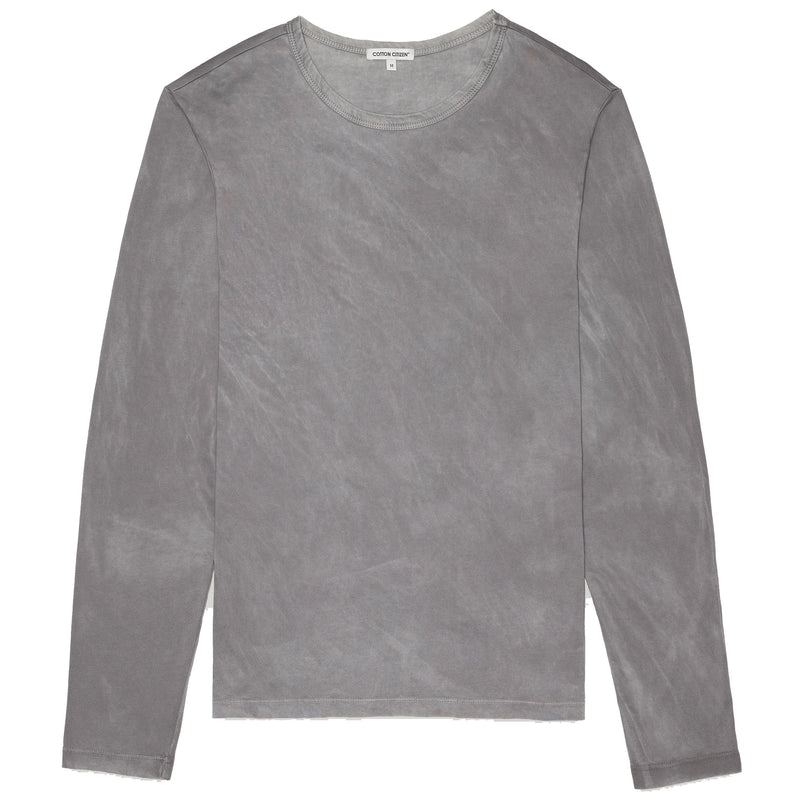 Cotton Citizen Vintage Cement Supima Cotton LS Crewneck Tee