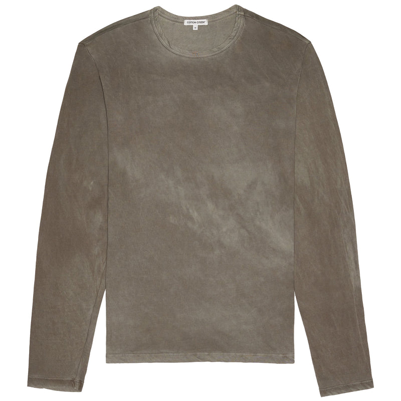 Vintage Taupe L/S Supima Cotton Tee by Cotton Citizen