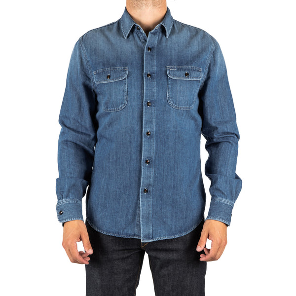 The Dee "Brace" 7 oz Loose Weave Denim Shirt by Hiroshi Kato
